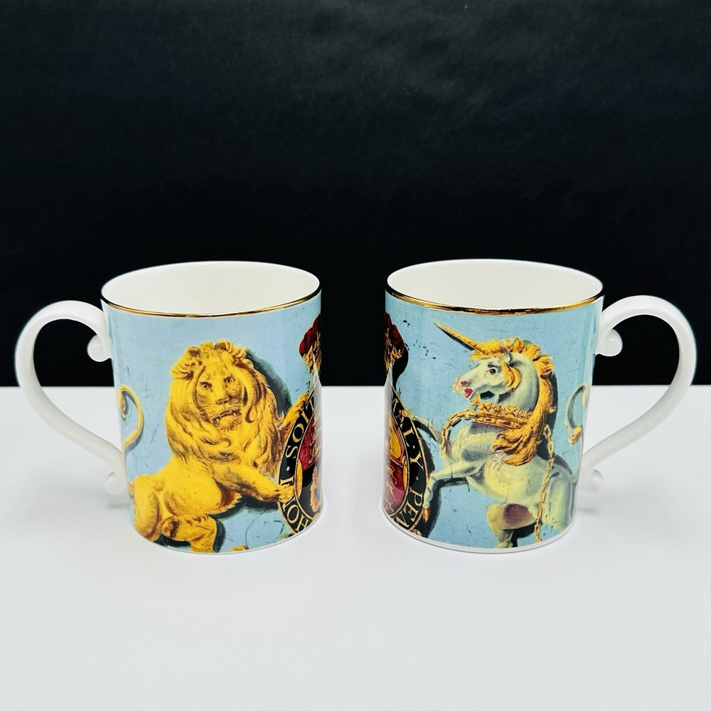The Royal Collection 2000 Opening of Buckingham Palace Set Of Two Mug Cups